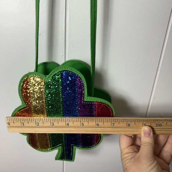 Cat & Jack Small Clover Rainbow Crossbody Purse - Picture 6 of 8